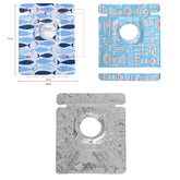 2 PCS Gas Stove Protectors Tableware Print Foil Heat-resistant Anti-Fouling Liner Cleaning Kitchen Tools Mat, HC3595A, HC3595B, HC3595C